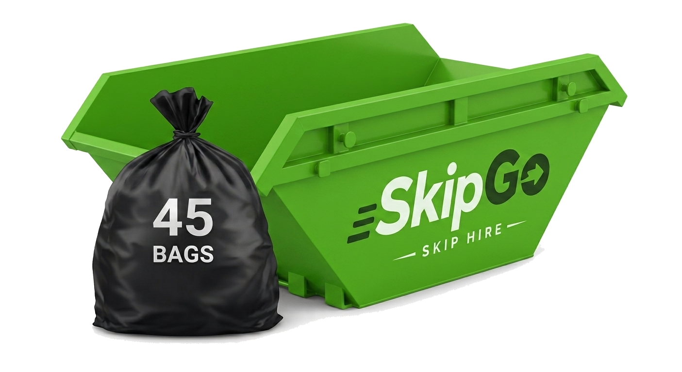 4 Yard Midi Skip - holds around 45 bin bags of waste